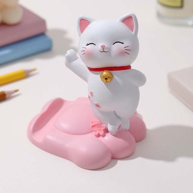 Kawaii cat mobile stand
