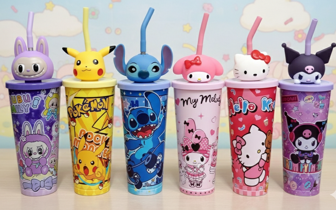 Kawaii character sipper